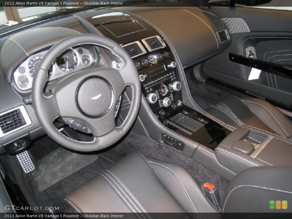 Obsidian Black 2011 Aston Martin V8 Vantage Interiors