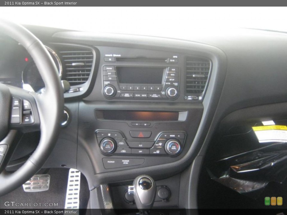 Black Sport Interior Controls for the 2011 Kia Optima SX #47802845