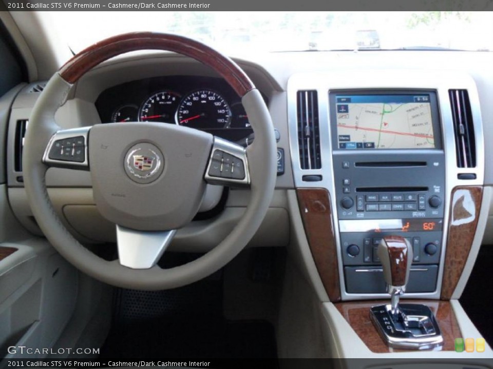 Cashmere/Dark Cashmere Interior Dashboard for the 2011 Cadillac STS V6 Premium #47803964