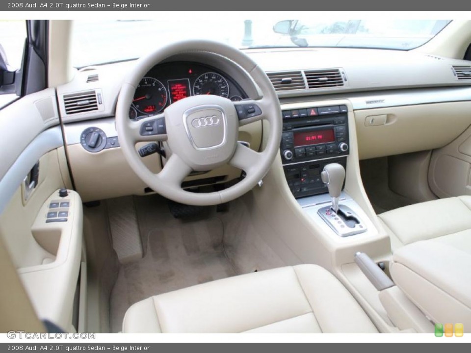 Beige Interior Prime Interior for the 2008 Audi A4 2.0T quattro Sedan #47805086