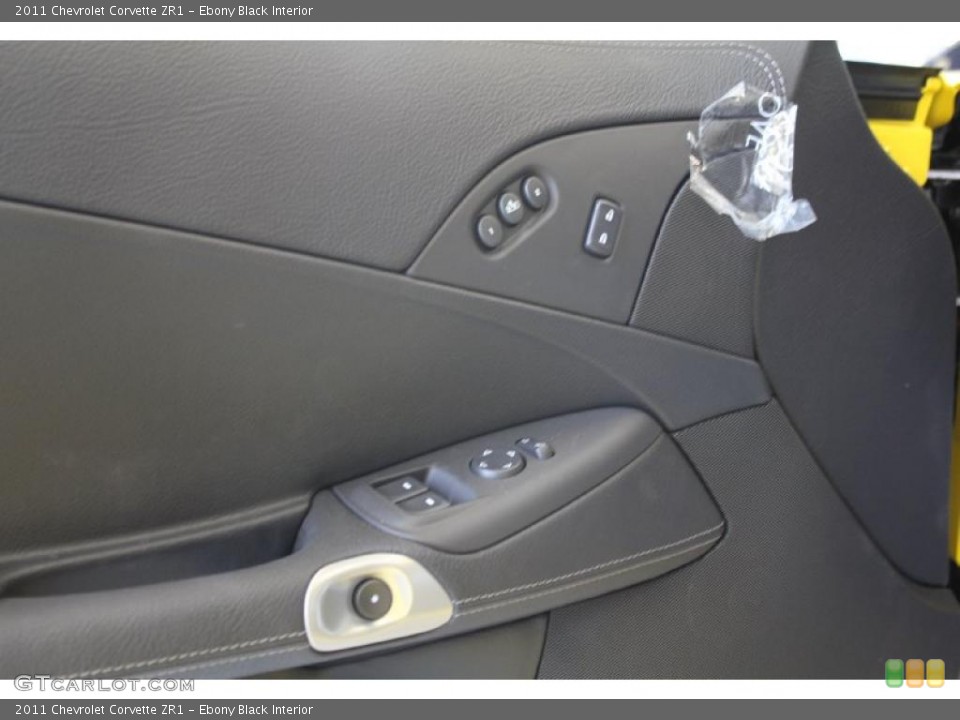 Ebony Black Interior Controls for the 2011 Chevrolet Corvette ZR1 #47805455