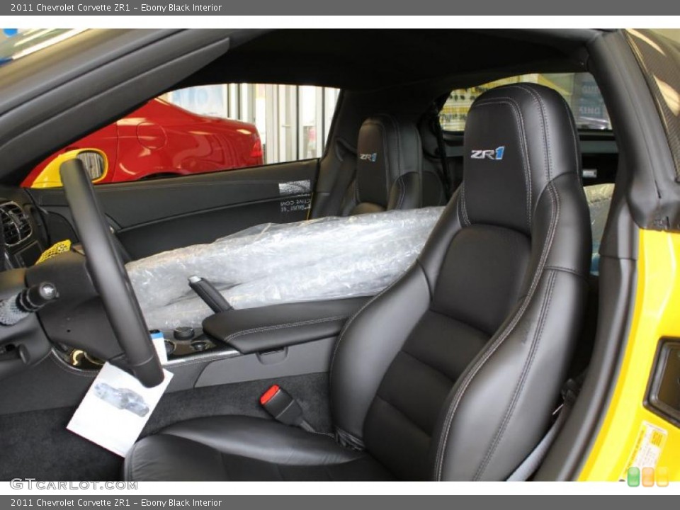 Ebony Black Interior Photo for the 2011 Chevrolet Corvette ZR1 #47805470