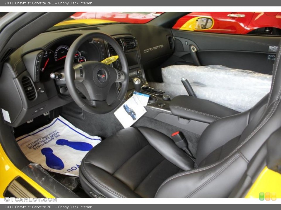 Ebony Black Interior Photo for the 2011 Chevrolet Corvette ZR1 #47805500