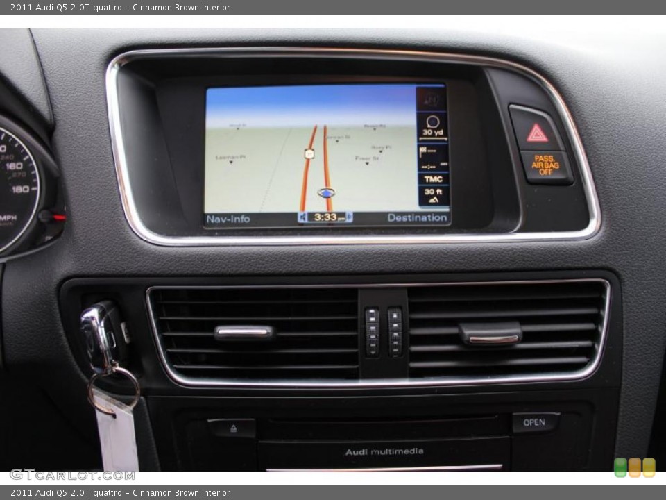 Cinnamon Brown Interior Navigation for the 2011 Audi Q5 2.0T quattro #47805629