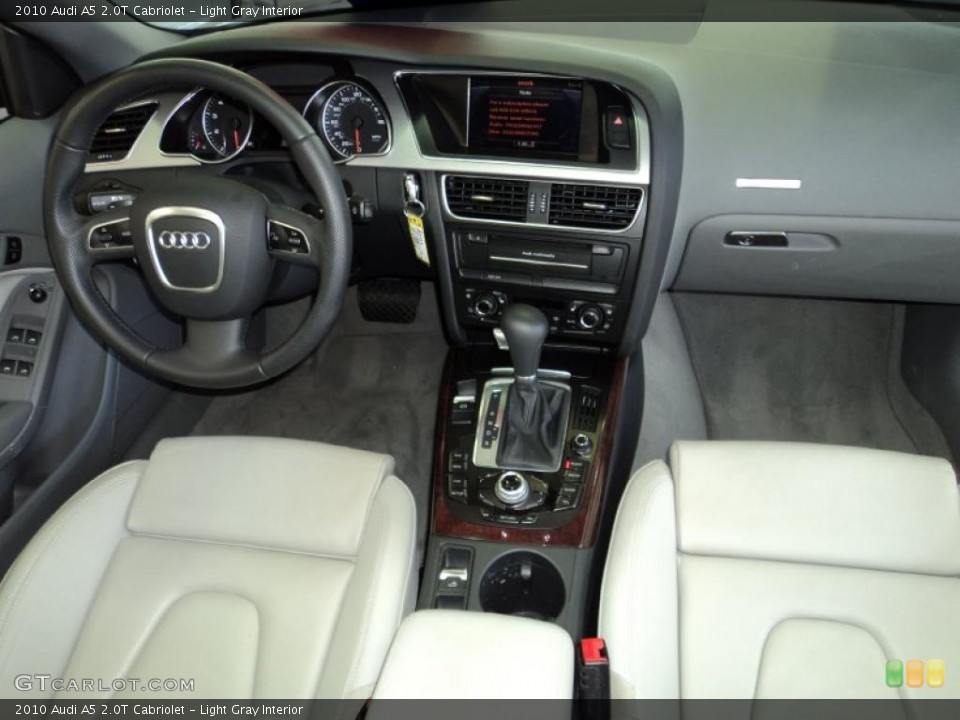 Light Gray Interior Dashboard for the 2010 Audi A5 2.0T Cabriolet #47808182