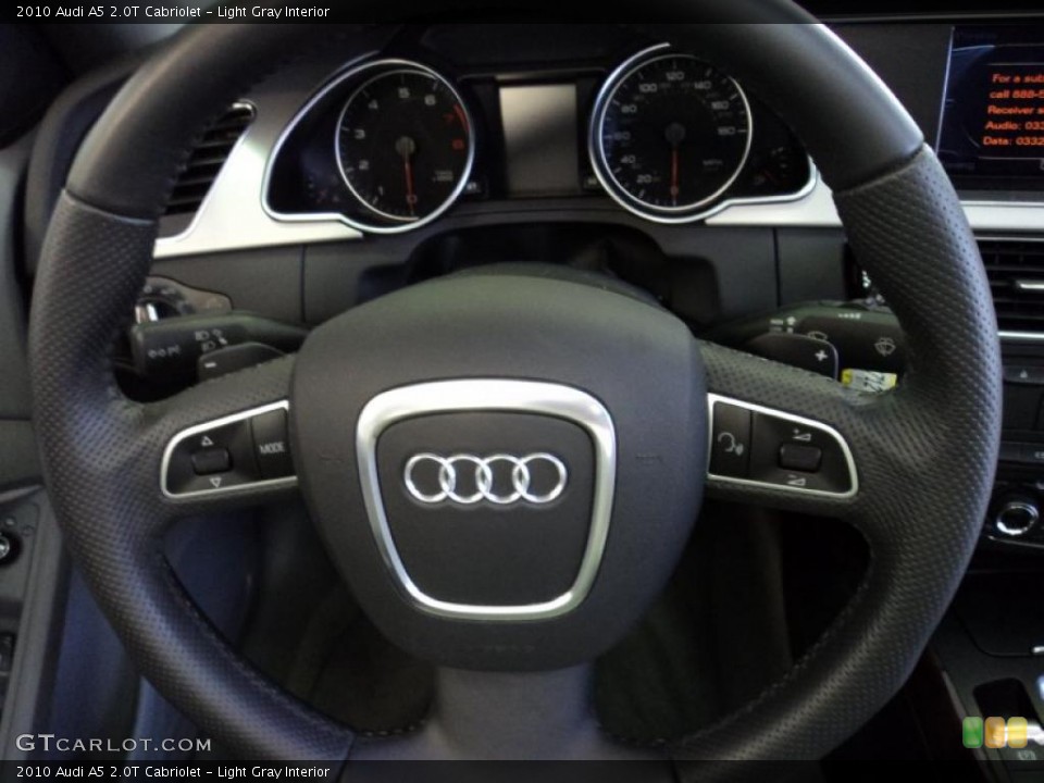 Light Gray Interior Steering Wheel for the 2010 Audi A5 2.0T Cabriolet #47808197