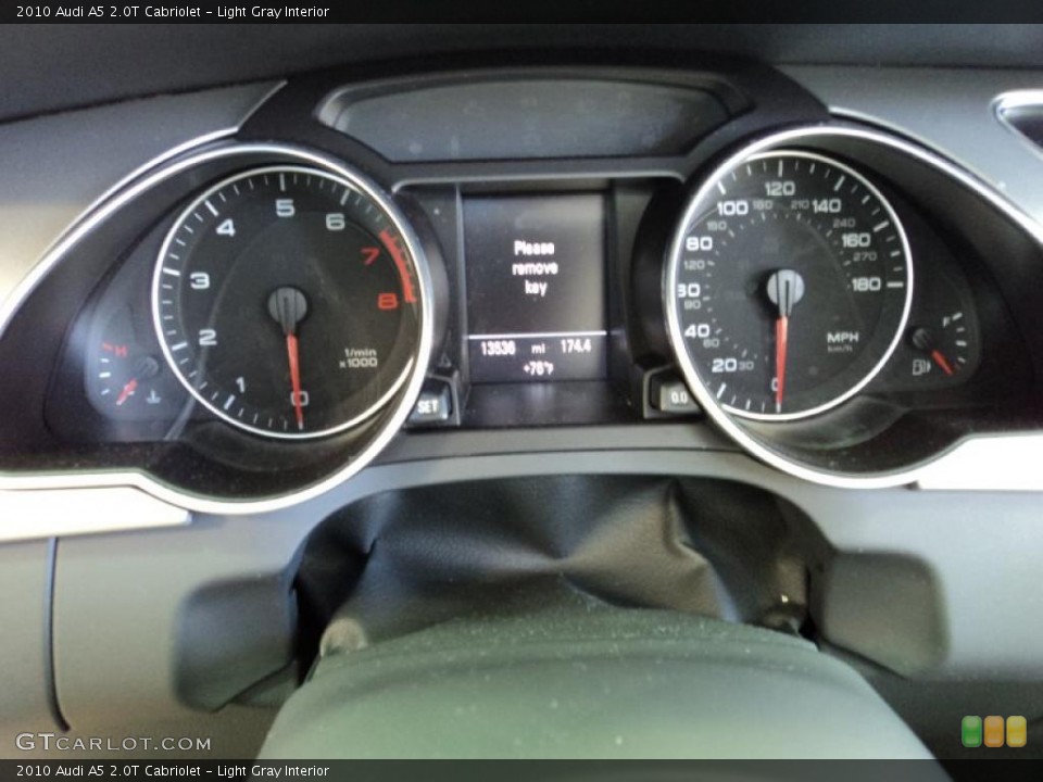 Light Gray Interior Gauges for the 2010 Audi A5 2.0T Cabriolet #47808263