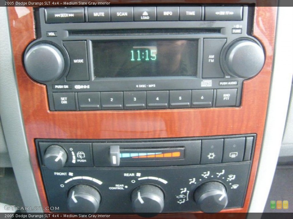 Medium Slate Gray Interior Controls for the 2005 Dodge Durango SLT 4x4 #47808684