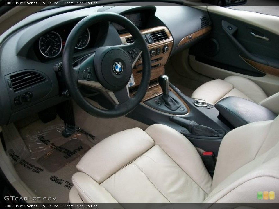 Cream Beige Interior Prime Interior for the 2005 BMW 6 Series 645i Coupe #47809583