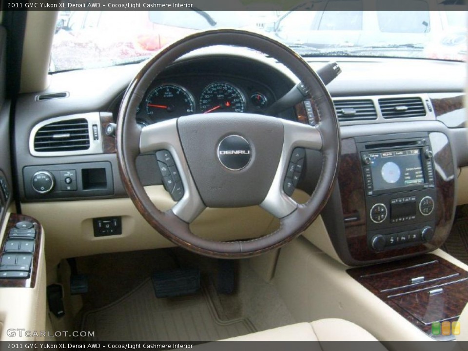 Cocoa/Light Cashmere Interior Controls for the 2011 GMC Yukon XL Denali AWD #47811149