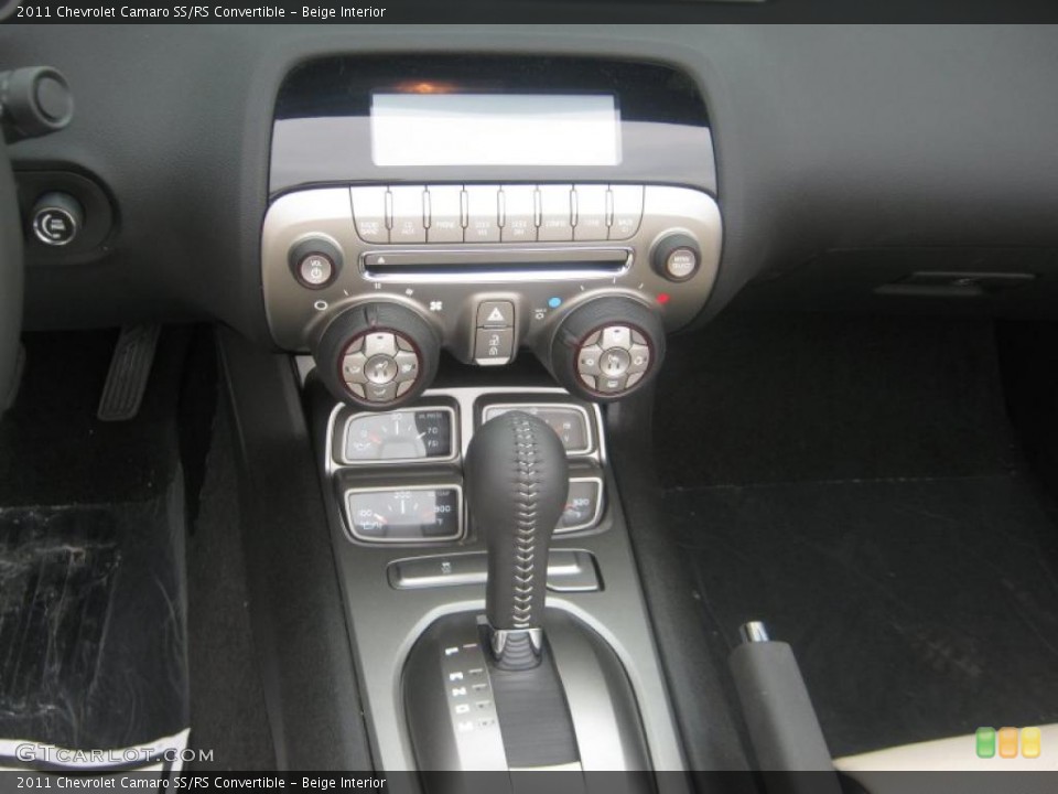 Beige Interior Controls for the 2011 Chevrolet Camaro SS/RS Convertible #47811257