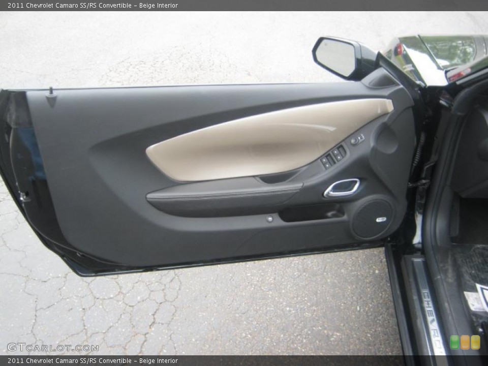Beige Interior Door Panel for the 2011 Chevrolet Camaro SS/RS Convertible #47811350
