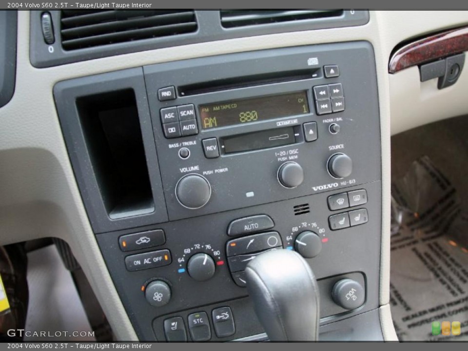 Taupe/Light Taupe Interior Controls for the 2004 Volvo S60 2.5T #47814599
