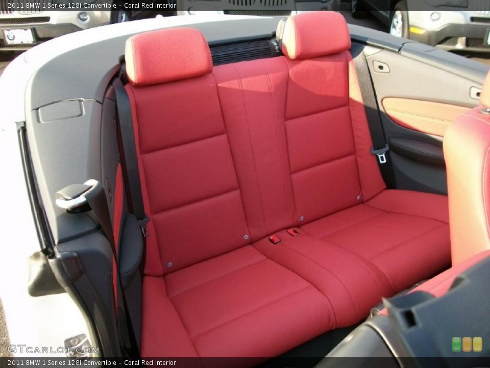 Coral Red Interior Photo for the 2011 BMW 1 Series 128i Convertible #47814899