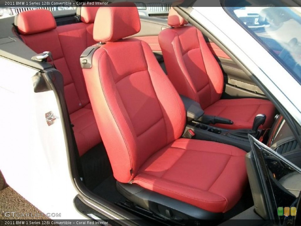 Coral Red Interior Photo for the 2011 BMW 1 Series 128i Convertible #47814961