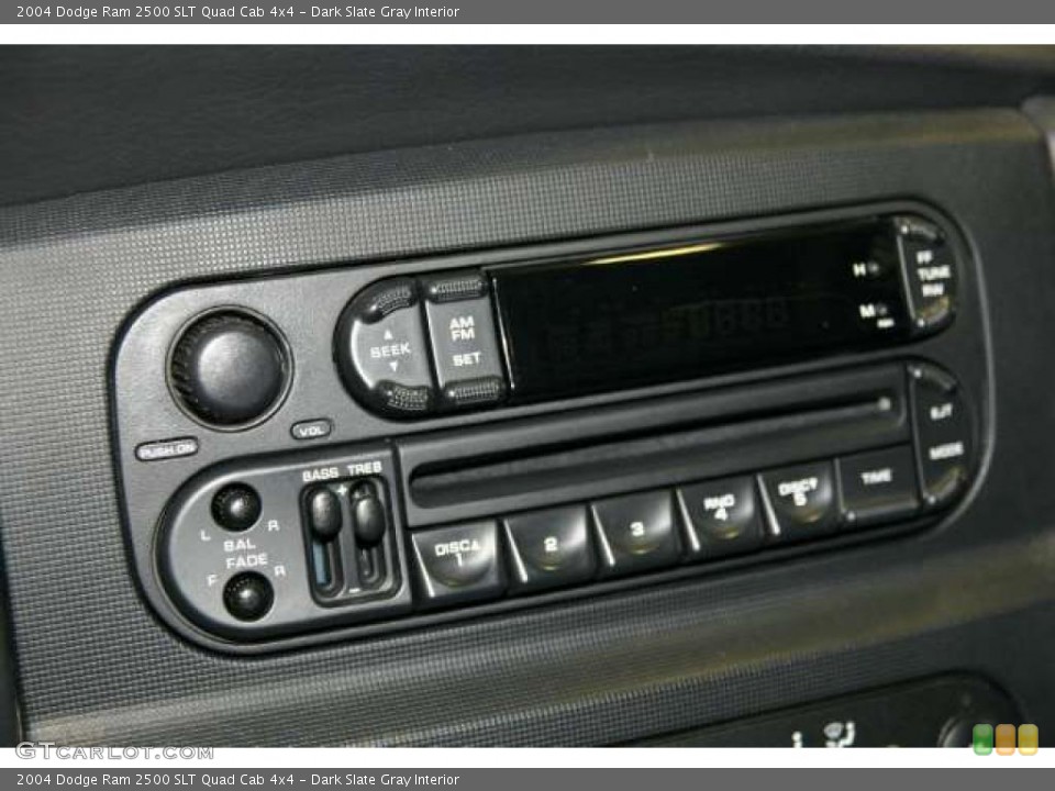Dark Slate Gray Interior Controls for the 2004 Dodge Ram 2500 SLT Quad Cab 4x4 #47815997