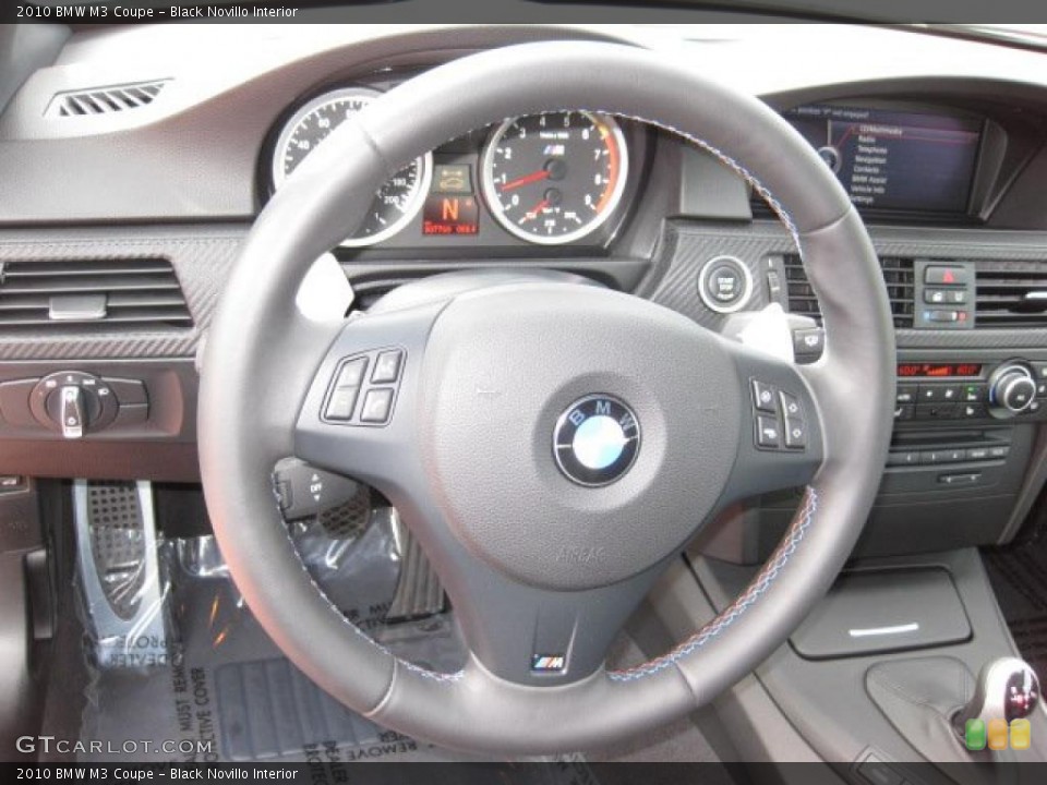 Black Novillo Interior Steering Wheel for the 2010 BMW M3 Coupe #47818526