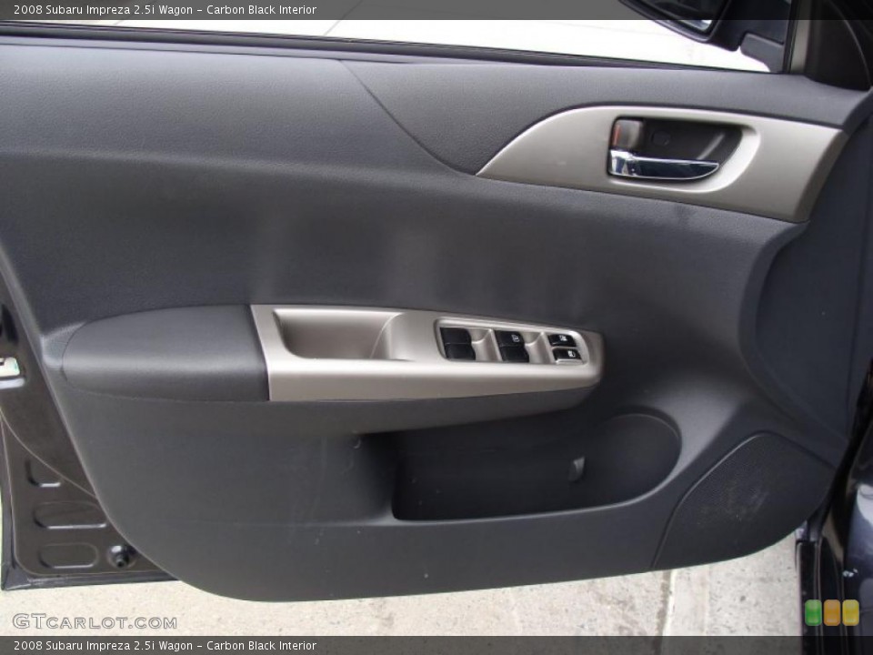 Carbon Black Interior Door Panel for the 2008 Subaru Impreza 2.5i Wagon #47819774