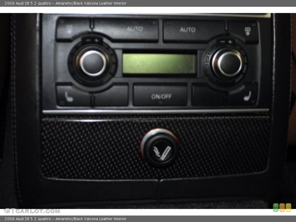Amaretto/Black Valcona Leather Interior Controls for the 2009 Audi S8 5.2 quattro #47820740