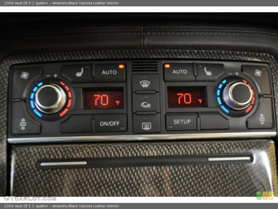Amaretto/Black Valcona Leather Interior Controls for the 2009 Audi S8 5.2 quattro #47820794