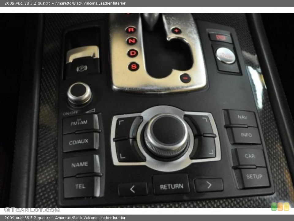 Amaretto/Black Valcona Leather Interior Controls for the 2009 Audi S8 5.2 quattro #47820803
