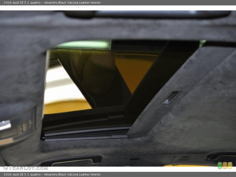 Amaretto/Black Valcona Leather Interior Sunroof for the 2009 Audi S8 5.2 quattro #47820824