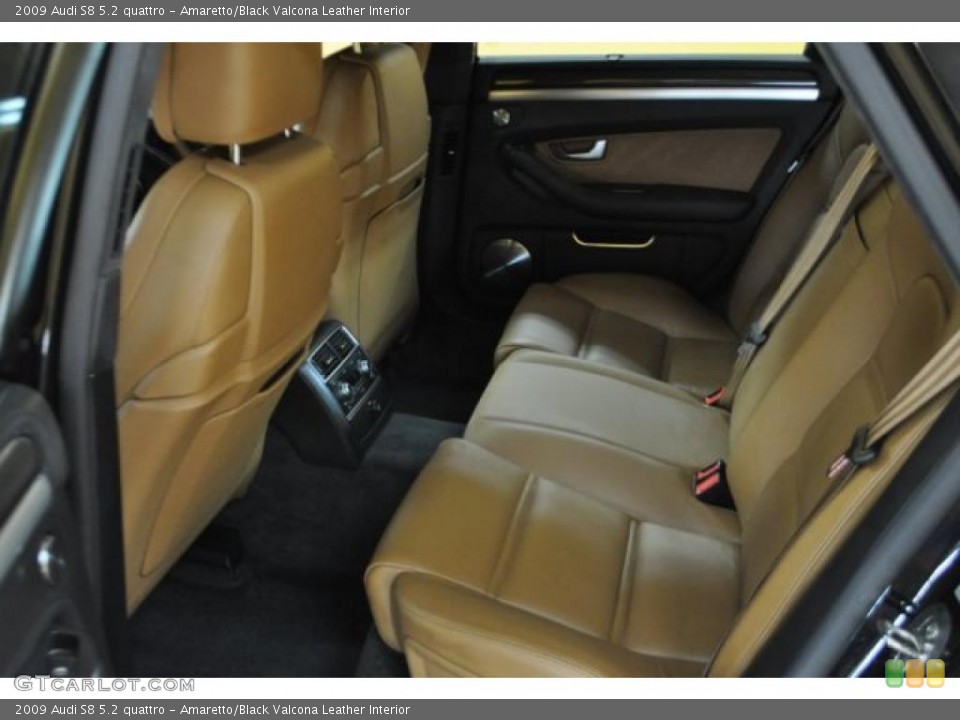 Amaretto/Black Valcona Leather Interior Photo for the 2009 Audi S8 5.2 quattro #47820866