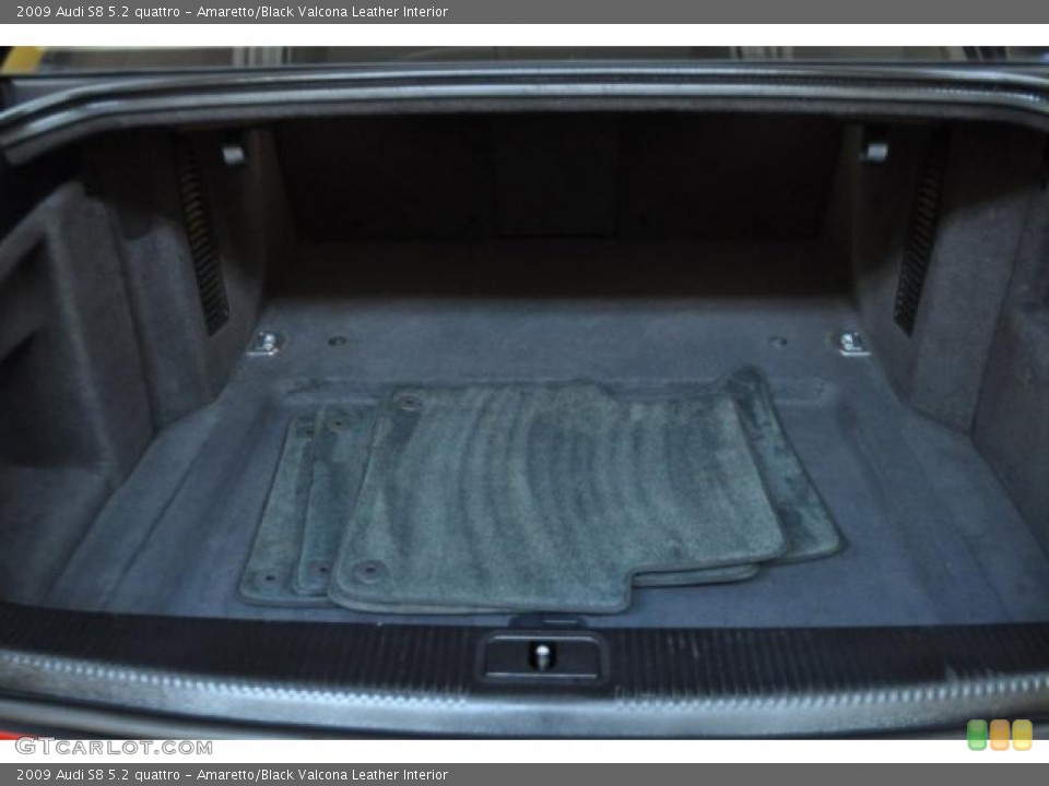 Amaretto/Black Valcona Leather Interior Trunk for the 2009 Audi S8 5.2 quattro #47820878