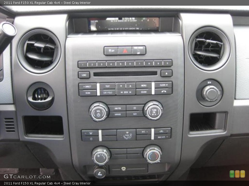 Steel Gray Interior Controls for the 2011 Ford F150 XL Regular Cab 4x4 #47821208