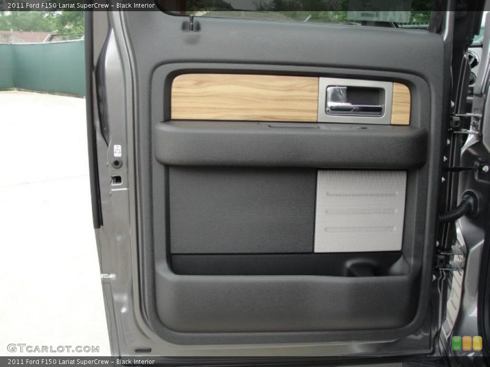 Black Interior Door Panel for the 2011 Ford F150 Lariat SuperCrew #47821229