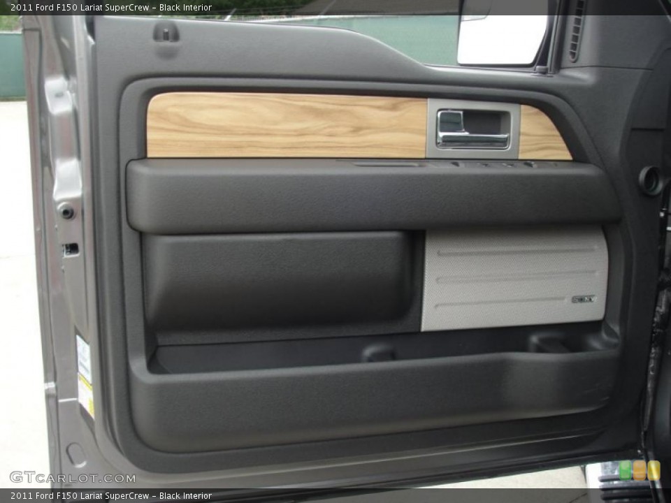 Black Interior Door Panel for the 2011 Ford F150 Lariat SuperCrew #47821258