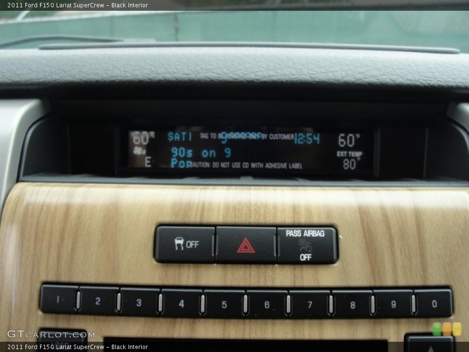 Black Interior Controls for the 2011 Ford F150 Lariat SuperCrew #47821400