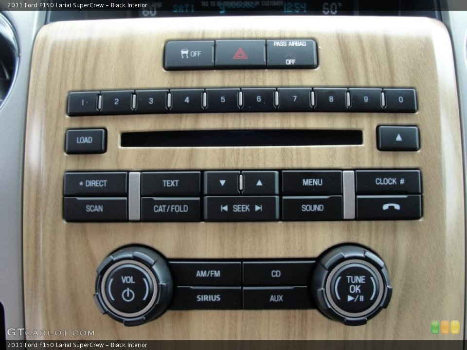 Black Interior Controls for the 2011 Ford F150 Lariat SuperCrew #47821415