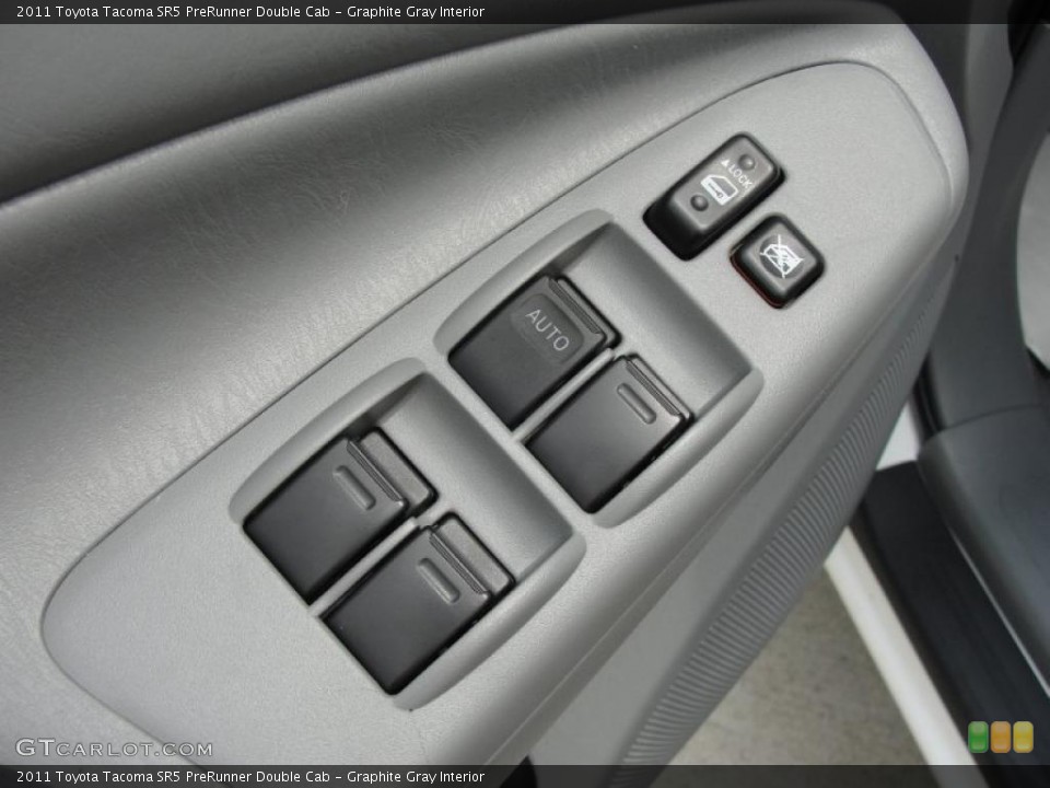 Graphite Gray Interior Controls for the 2011 Toyota Tacoma SR5 PreRunner Double Cab #47823143