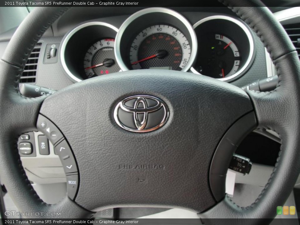 Graphite Gray Interior Steering Wheel for the 2011 Toyota Tacoma SR5 PreRunner Double Cab #47823251