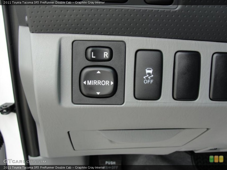 Graphite Gray Interior Controls for the 2011 Toyota Tacoma SR5 PreRunner Double Cab #47823269