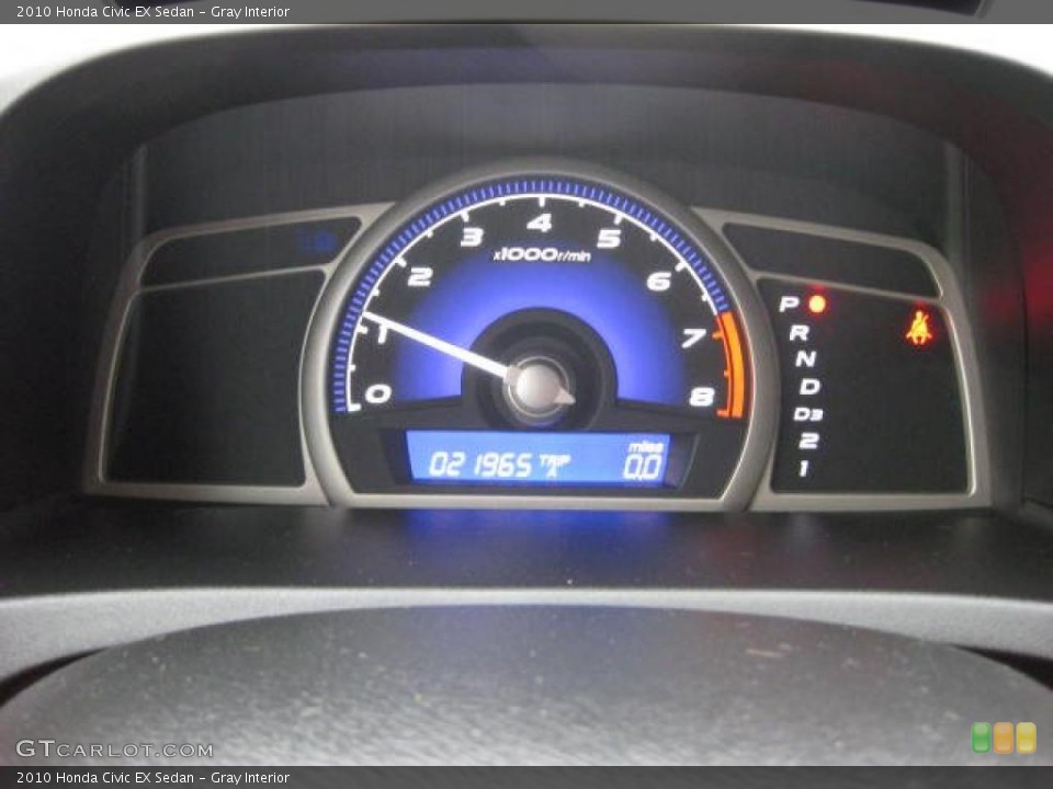 Gray Interior Gauges for the 2010 Honda Civic EX Sedan #47827049