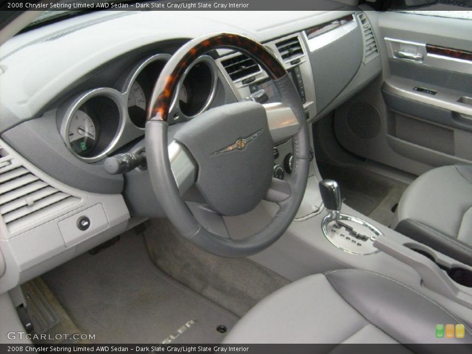 Dark Slate Gray/Light Slate Gray Interior Prime Interior for the 2008 Chrysler Sebring Limited AWD Sedan #47827268
