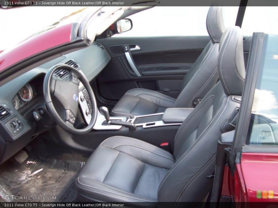 Soverign Hide Off Black Leather/Off Black Interior Photo for the 2011 Volvo C70 T5 #47827643