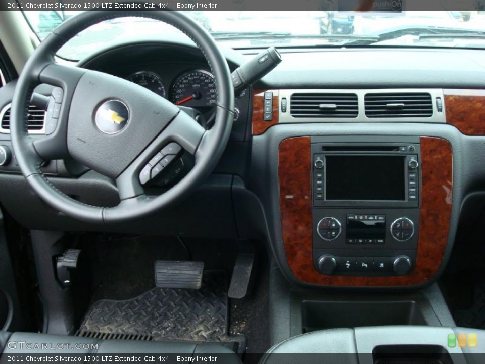 Ebony Interior Dashboard for the 2011 Chevrolet Silverado 1500 LTZ Extended Cab 4x4 #47831837