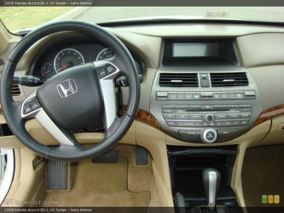 Ivory Interior Dashboard for the 2008 Honda Accord EX-L V6 Sedan #47833664