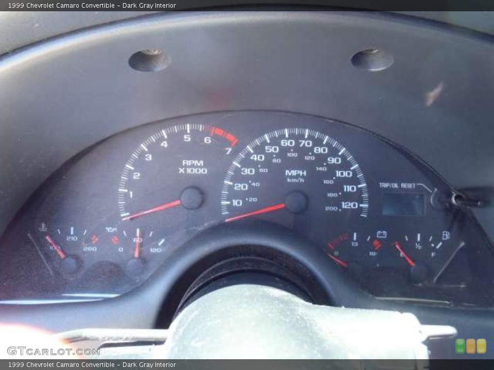 Dark Gray Interior Gauges for the 1999 Chevrolet Camaro Convertible #47833814