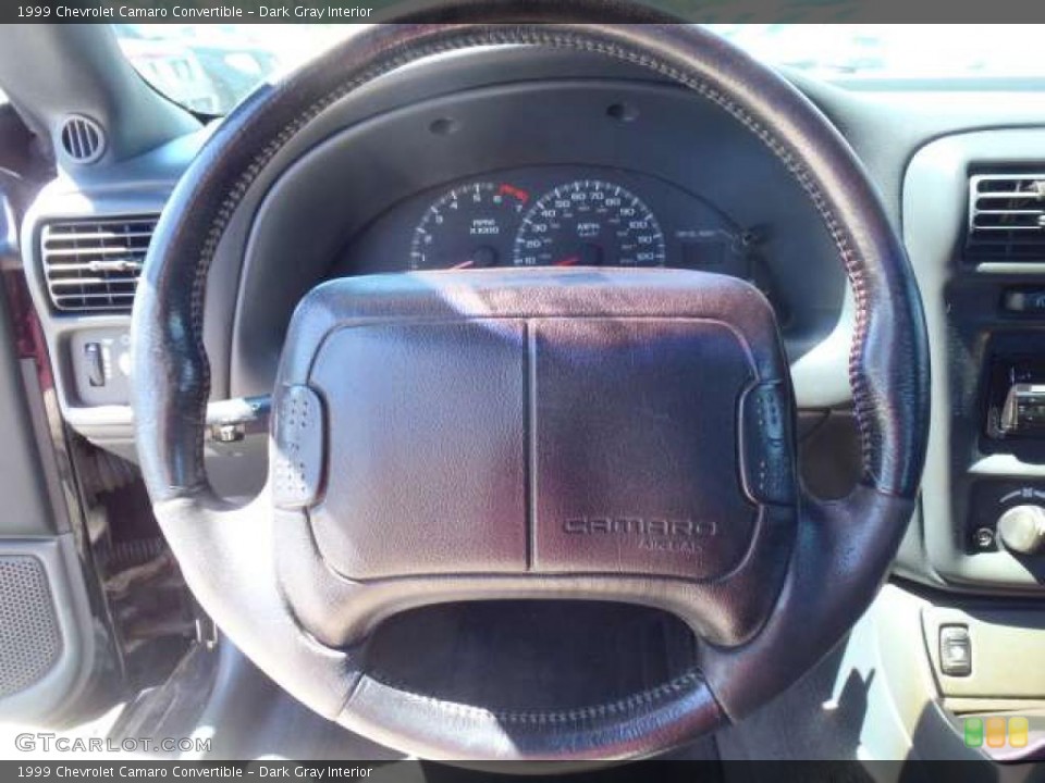 Dark Gray Interior Steering Wheel for the 1999 Chevrolet Camaro Convertible #47833829