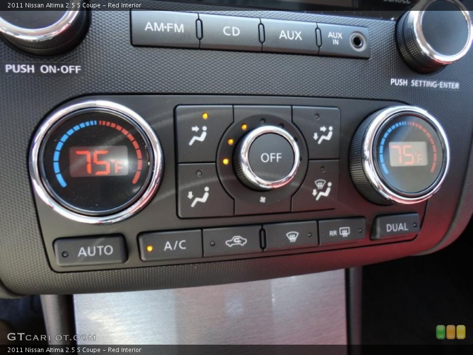 Red Interior Controls for the 2011 Nissan Altima 2.5 S Coupe #47835017
