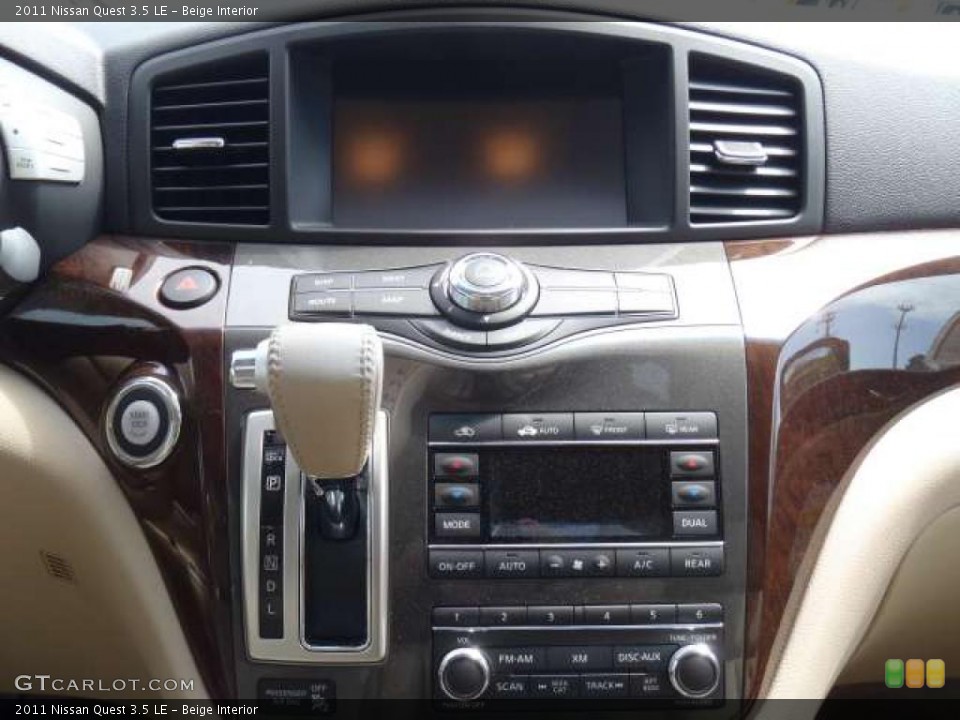Beige Interior Controls for the 2011 Nissan Quest 3.5 LE #47837021