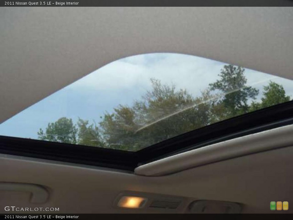 Beige Interior Sunroof for the 2011 Nissan Quest 3.5 LE #47837051