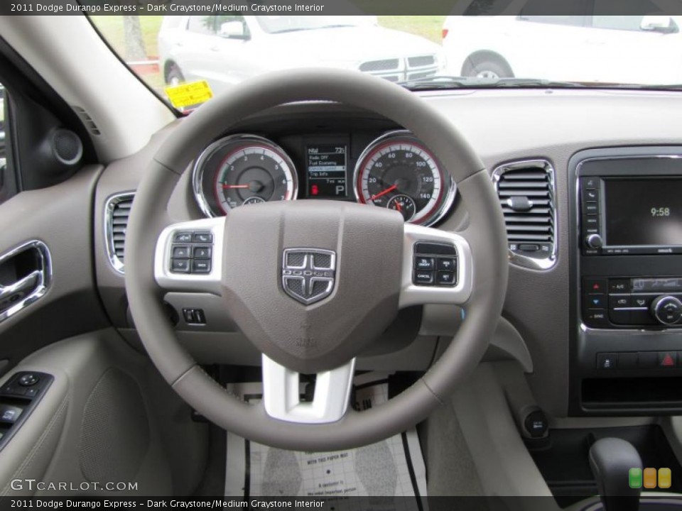Dark Graystone/Medium Graystone Interior Steering Wheel for the 2011 Dodge Durango Express #47839481