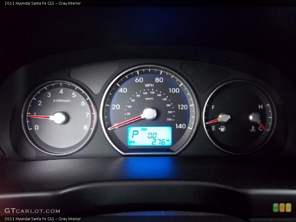 Gray Interior Gauges for the 2011 Hyundai Santa Fe GLS #47840465