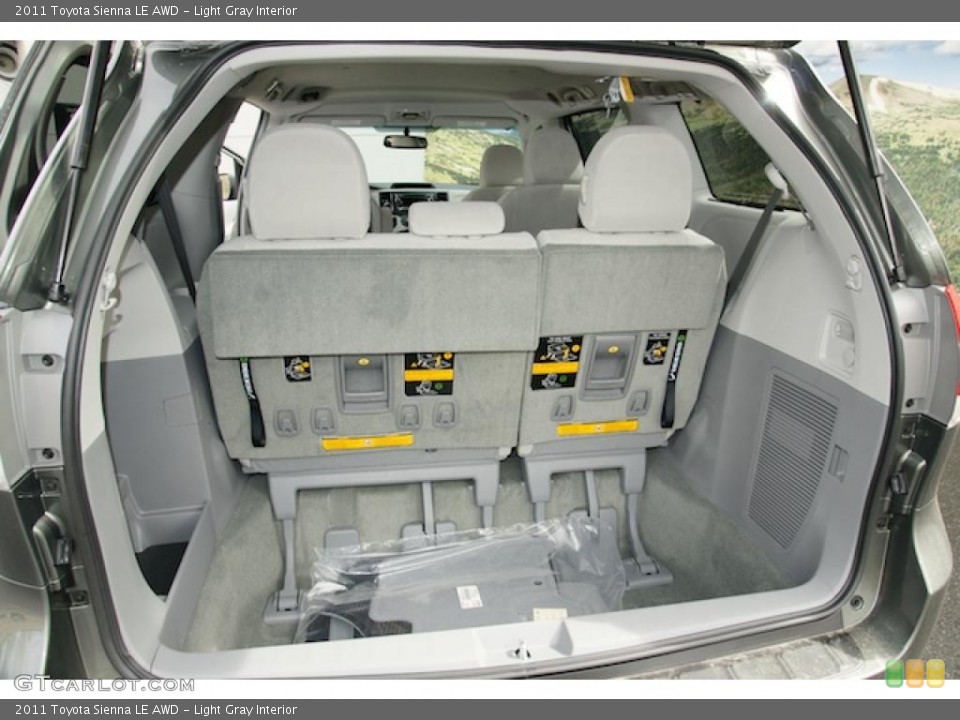 Light Gray Interior Trunk for the 2011 Toyota Sienna LE AWD #47841068