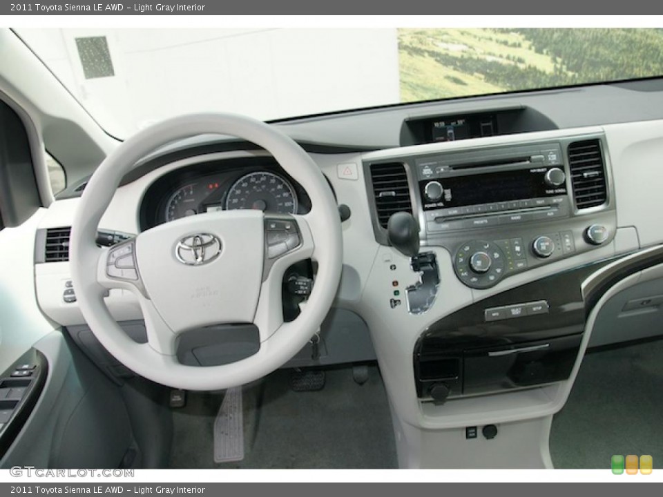 Light Gray Interior Dashboard for the 2011 Toyota Sienna LE AWD #47841083